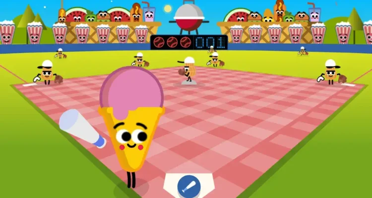 Google Doodle Baseball